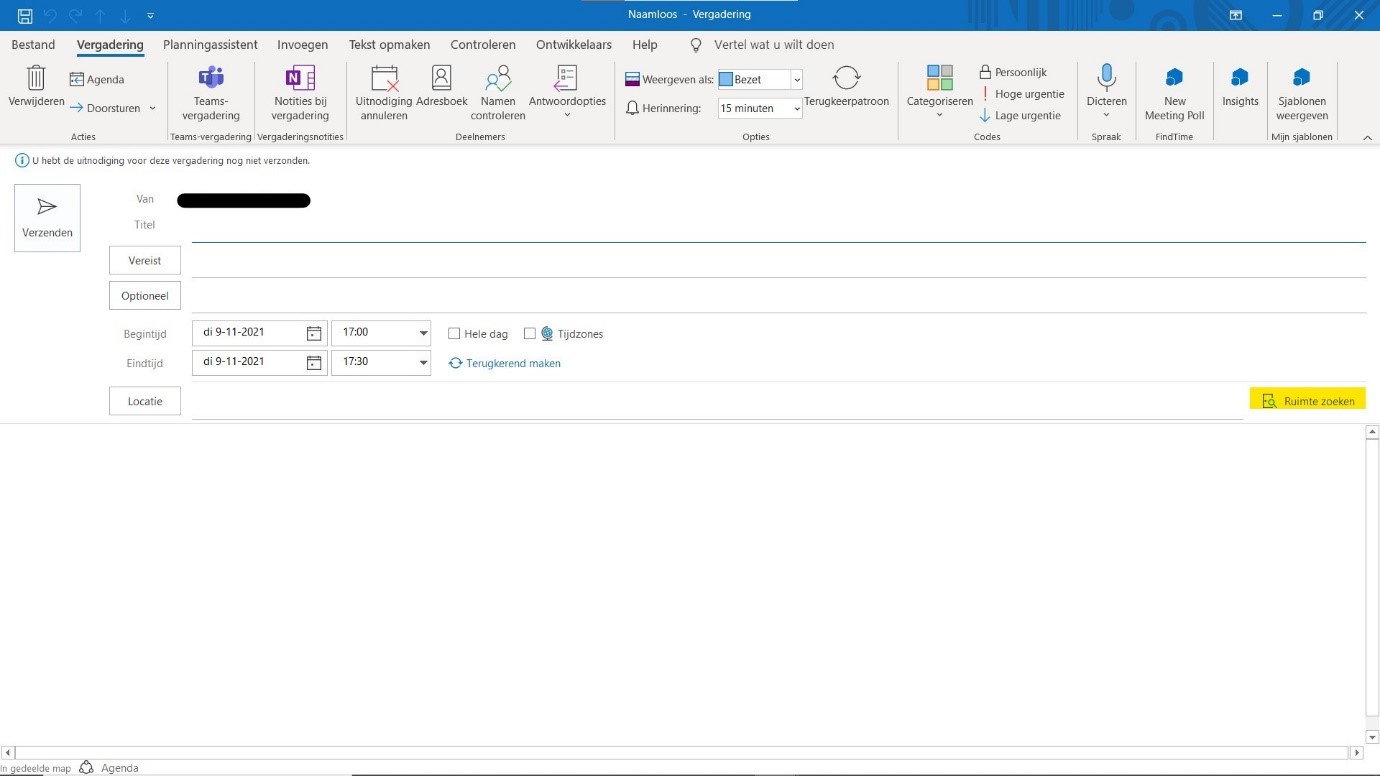 Outlook Room Finder Windows UU Handleidingen Outlook Room Finder Windows UU Handleidingen